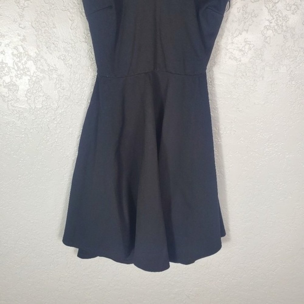 Lulus V-Neck Backless Black Skater Party Dress M - Picture 5 of 11
